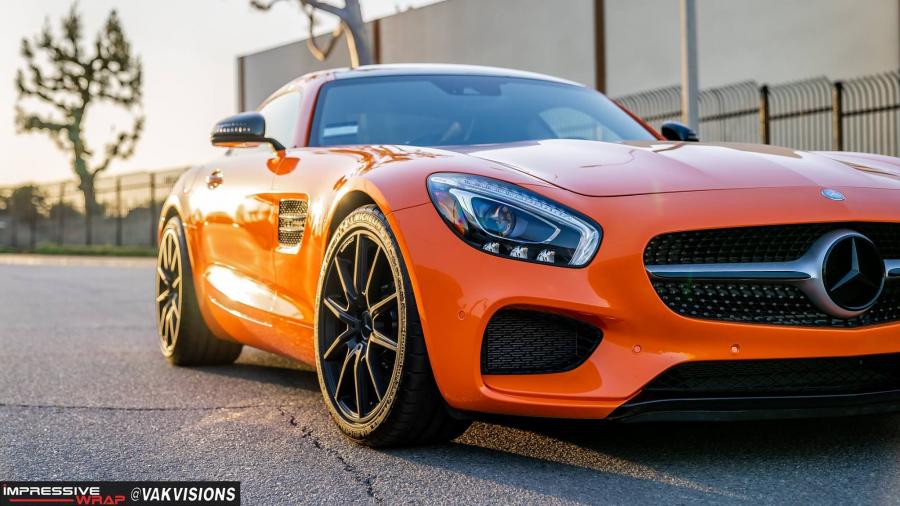  Mercedes-AMG GT S Gloss Orange by Impressive Wrap 2018 года  (фото 5 из 6)